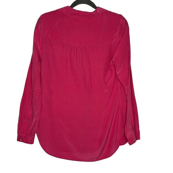 Lilly Pulitzer Boston Top Blouse Orchard Pink 100% Silk Size X-Small‎ - Picture 7 of 9